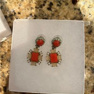 J Crew post jeweled earrings - perfect condition